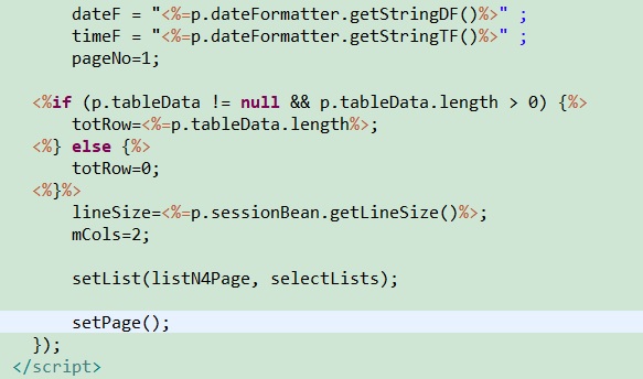 Tablo veri ayarları