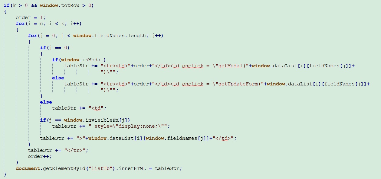 Tablo satırı oluşturma